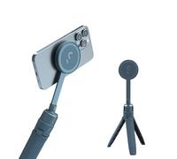ShiftCam SnapStand Mini - Palo selfie de video y trípode - Soporte magnético que se ajusta a cualquier teléfono - Diseño inclinable | Blue Jay