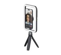 ShiftCam SnapStudio Light - Anillo de luz LED magnético con brillo ajustable, temperatura ajustable, carga USB-C, compatibilidad MagSafe, ideal para vlogging y fotografía móvil (medianoche)