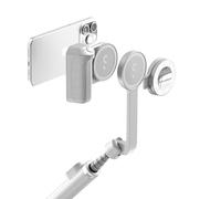 ShiftCam Travel Kit Pro - Paquete de creador móvil con SnapGrip Pro (carga Qi2), luz SnapPocket y SnapStand Selfie - Agarre compacto de batería para teléfono, luz LED, paquete de vlogging de trípode