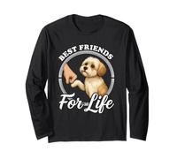 Shih-Poo Amante Mejores Amigos Diseño Hermoso Shih Poo Manga Larga