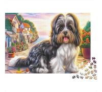 Shih Tzu 1000 Piezas Cartón Extra Grueso Rompecabezas Premium Amantes De La Familia Entrenamiento Cerebral Decoración De Paredes Paquete De Valor 70x50cm/1000pcs