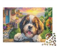 Shih Tzu 1000 Piezas Stock De Cartas Premium Rompecabezas Premium Fans De Adolescentes 12-18 Años Difícil Desafío Decoración De Paredes 70x50cm/1000pcs