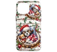 Shih Tzu Accessories For Women Xmas Shabby Chic Christmas Carcasa para iPhone 16 Pro MAX