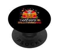 Shih Tzu Dog Hallothanksmas Halloween Acción de Gracias PopSockets PopGrip Adhesivo