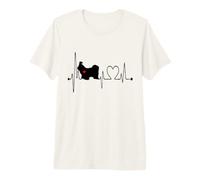 Shih Tzu Dog Heartbeat EKG Funny Dogs Lover & Dueño Camiseta Premium