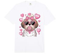 Shih Tzu Dog Lover Coquette Pet Owner Mom Comfort Colors Adult Heavyweight T-Shirt