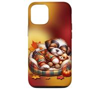 Shih Tzu Fall Decor For Maltese Mom and Autumn Puppy Lover Carcasa para iPhone 12/12 Pro