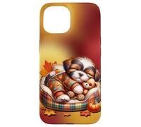 Shih Tzu Fall Decor For Maltese Mom and Autumn Puppy Lover Carcasa para iPhone 15