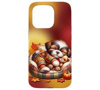Shih Tzu Fall Decor For Maltese Mom and Autumn Puppy Lover Carcasa para iPhone 15 Pro