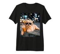 Shih Tzu Iced Coffee Late Night Chill Dog Lover Apparel Camiseta Premium