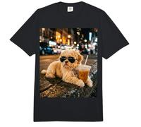 Shih Tzu Iced Coffee Late Night Chill Dog Lover Apparel Comfort Colors Adult Heavyweight T-Shirt