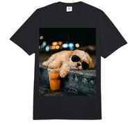 Shih Tzu Iced Coffee Late Night Chill Dog Lover Apparel Comfort Colors Adult Heavyweight T-Shirt