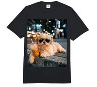Shih Tzu Iced Coffee Late Night Chill Dog Lover Apparel Comfort Colors Adult Heavyweight T-Shirt