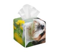 Shih Tzu, Perritos pequeños y adorables, Cachorros rizados, Mascotas de Campo,Dispensador de pañuelos, Funda para Caja de pañuelos, dispensador de pañuelos