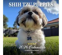 Shih Tzu Puppies 2026 Calendar: Sweet and Playful Pups in Lovely Scenes | Kalender Calendario Calendrier