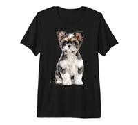 Shih Tzu Puppy Sketch Dibujo Arte Perro Amante Camiseta Premium