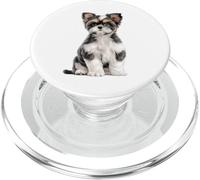 Shih Tzu Puppy Sketch Dibujo Arte Perro Amante PopSockets PopGrip para MagSafe