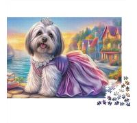Shih Tzu Puzle 1000 Piezas - Reto para Mentes Inquietas, Encaje Preciso, Decoración, 52x38cm/1000pcs