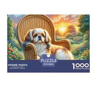 Shih Tzu Puzzle 1000 Piezas para Entretenimiento Creativo Regalo Diversión Obra De Arte Rompecabezas Desafiante Noches De Juegos Adultos Y Niños A Partir De 12 Años 38x26cm/1000pcs