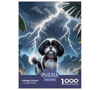 Shih Tzu Puzzle 1000 Piezas, Perro, Clásicos Rompecabezas De Bricolaje, Juego Familiar, Colección De Arte, para Adultos Y Niños A Partir De 12 Años 70x50cm/1000pcs