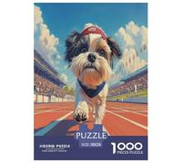 Shih Tzu Puzzle Imposible,desafío for Adults Entretenimiento Creativo 1000 Piezas Obra De Arte De Juego De para Adultos Y Niños A Partir De 12 Años 38x26cm/1000pcs