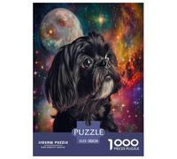 Shih Tzu Puzzle Imposible,desafío for Adults Juego EduGatoivo 1000 Piezas Obra De Arte De Juego De para Adultos Y Niños A Partir De 12 Años 38x26cm/1000pcs