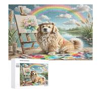 Shih Tzu Puzzles 1000 Piezas Portátil Estera Linda Mascota Animals Rompecabezas 3D para Adultos Y Niños A 12 Años Aliviar Estrés DIY Creativo Decoración del Hogar 1000 PCS