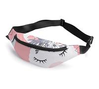 Shih Tzu - Riñonera deportiva para adultos y niños, diseño floral, para hombres y mujeres, Lama Headlittle White Lama Head, Talla única, Riñoneras