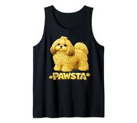 Shih Tzu Spaghetti Fideos Comida Italiana Cachorro Amor Camiseta sin Mangas