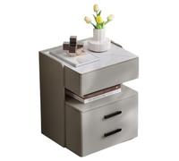 Shihan-2015 Pecho de cabecera Mesita de Noche con Caja Fuerte Oculta, mesita de Noche con cajones, Mesa Auxiliar Moderna for Dormitorio Mesa de Noche(Light Grey)