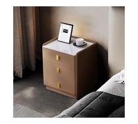 Shihan-2015 Pecho de cabecera Mesita de Noche de Madera con Caja Fuerte, Mesa Auxiliar Moderna con cajones, mesita de Noche de Granja for Dormitorio, Sala de Estar, Dormitorio Mesa de Noche(Khaki)