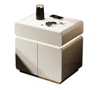 Shihan-2015 Pecho de cabecera Mesita de Noche Inteligente con Mesa Auxiliar Moderna Segura con estación de Carga inalámbrica con luz LED mesita de Noche for Dormitorio Mesa de Noche