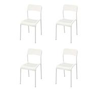 SHIITO | 4 Sillas de Cocina Bryan | 77 X 40 X 47 - Blanco | Moderna y Funcional para Cualquier Espacio | Descubre Nuestra Silla Blanca con Diseño Minimalista y Ergonómico