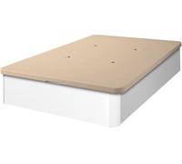 Shiito | Canapé Omaha con Amplio Espacio de almacenaje | Tapa Transpirable 3D y ventilación Mejorada con 4 válvulas | Calma y Confort garantizados | Acabado Blanco- 105x190 cm