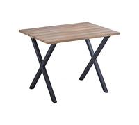SHIITO | Modelo Bristol - Mesa de Cocina | Color Marrón - 100 x 70 x 76 cm | Diseño Moderno y Resistencia Duradera para tu hogar