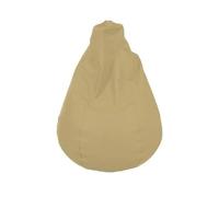 SHIITO | Modelo Hudson - Puff Pera | Diseño Compacto y Sofisticado | Asiento Cómodo para Salones, Dormitorios y Oficinas | Beige - 110 x 85 cm
