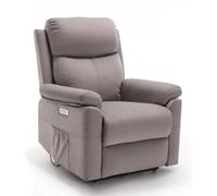 SHIITO | Modelo New Arko - Sillón Relax Levanta Personas Power Lift | Confort y Ayuda para tu Día a Día | Tapizado en Tela Color Gris - 78x106x91 cm