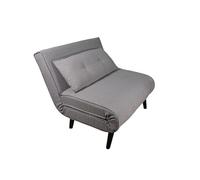 Shiito | Modelo Pegaso JC - Sillón Cama reclinable | Asiento con Apertura Extensible | Tapizado en Tela Beige - 190 x 78 x 95 cm