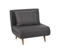 SHIITO - Sillón Cama de Apertura Extensible - 91 x 83 x 88 cm - Modelo Denzo - Máximo Relax y Confort - Color Gris