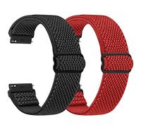 SHIJZWD Correa elástica de reloj de 24 mm, 22 mm, 20 mm, 19 mm, 18 mm, 16 mm, con cierre rápido, ajustable, de nailon elástico, correa de repuesto transpirable para hombre y mujer