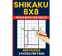 Shikaku Puzzle Book 8X8 | 400 Rectangular Logic Challenges: Divide by Squares | 8x8 Japanese Logic Puzzles | Brain Training Fun