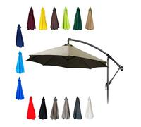 Shiketong Toldo de Repuesto for sombrilla de Patio for Varillas 6/8, Cubierta Superior Impermeable Resistente a la decoloración, Marco no Incluido 1 Pieza(Top Color.,2.0m/6.5ft-6ribs)