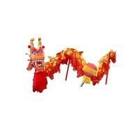 Shiketong Traje de danza del dragón de seda chino for fitness al aire libre y espectáculos callejeros(Red,3.0M)