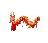 Shiketong Traje de danza del dragón de seda for ejercicios al aire libre y espectáculos de desfiles(Red,3.0M)