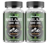 Shilajit en Gominolas 3 en 1 de los Himalayas 1400 mg, con Extracto de Chaga y Ashwagandha, Rico en Oligoelementos y Ácido Fúlvico, Natural, Vegano y Sin Azúcar (60 Unidad (Paquete de 2))