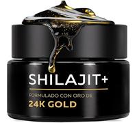 Shilajit Gold Premium Original Himalaya 25g - 82% Ácido Fúlvico Mumijo Shilajit Alta Dosis I 60 Días de Secado al Sol I Cosecha de Manos Tradicional Incluye Cuchara Dosificadora de 500 mg