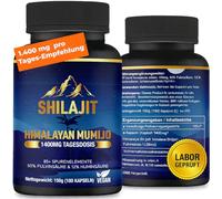 Shilajit Mumijo Original Himalaya - 180 cápsulas veganas - 14.000 mg extracto 10:1 de alta potencia - Suplemento premium con minerales, oligoelementos, ácido fúlvico y húmico - 3 meses