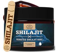 Shilajit - Original - IMPORTANTE: resina Shilajit certificada pura (origen 100% Himalaya) + cuchara dosificadora I Cosecha de mano con embotellado en Alemania -50 g SCHEUNENGUT®