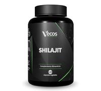 Shilajit Puro del Himalaya 1400 mg, 120 cápsulas vegetales, Resina de Shilajit Pura, 50% Ácido Fúlvico y 12% Ácido Húmico, Vecos Nucoceutical (120 Cápsulas (1 Bote)) (120 Cápsulas (1 Bote))
