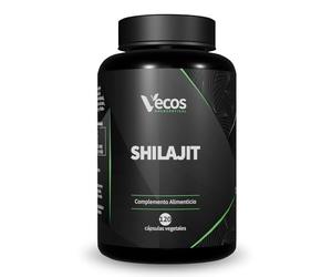 Shilajit Puro del Himalaya 1400 mg, 120 cápsulas vegetales, Resina de Shilajit Pura, 50% Ácido Fúlvico y 12% Ácido Húmico, Vecos Nucoceutical (120 Cápsulas (1 Bote))